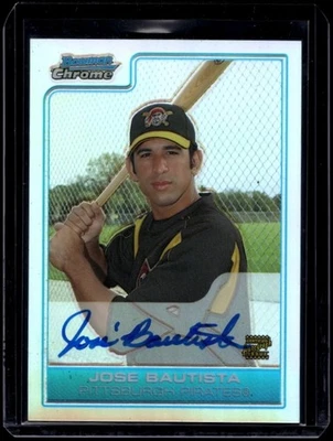2006 Bowman Chrome Baseball Jose Bautista #BC242 Prospects Refractor Auto /500 - Image 1 of 2