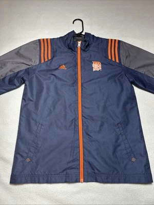 Detroit Tigers Adidas Full Zip Jacket Windbreaker Blue Orange Youth L (14-16) - Image 1 of 4