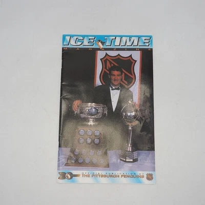 Pittsburgh Penguins Ice Time Game Program 1996-1997 Hartford Whalers  - Image 1 of 2