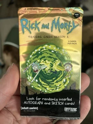 Rick and Morty Temporada 1 Tarjetas Coleccionables Booster Pack Sin Abrir NUEVO Foto 1 de 2