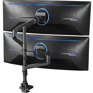 VIVO Pneumatic Arm Dual Ultrawide Monitor Desk Mount for Computer Screens to 49" - Picture 1 of 8