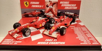 SET 2 AUTO 1:43 COLLEZIONE SCHUMACHER 2002 CAMPIONE DEL MONDO FERRARI... - Immagine 1 di 4