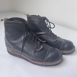 Origin Maine Lincoln 1861 Big Lug Stiefel Herren 9,5 schwarz Leder American Jocko - Bild 1 von 10