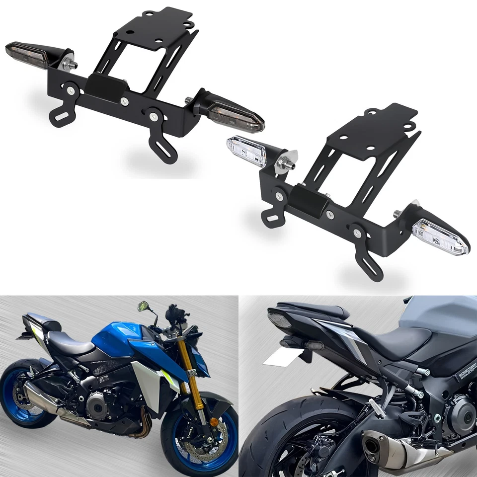 Para 2015-2025 GSX-S1000 GSXS 1000/F Eliminador de guardabarros cola ordenado LED intermitente Foto 1 de 4