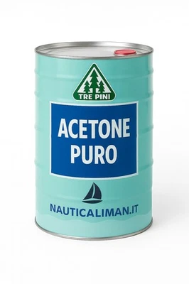 ACETONE PURO TREPINI 1LT-5LT-25LT-200LT INDISPENSABILE PER VETRORESINA E ALTRO - Immagine 1 di 4