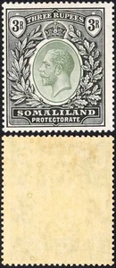 Somaliland SG84 3r Dull Green and Black Wmk Script M/M Cat 55 pounds - Picture 1 of 1