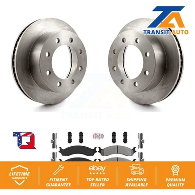 Front Disc Brake Rotors And Semi-Metallic Pads Kit For Dodge Ram 2500 3500 Van - Image 1 of 4