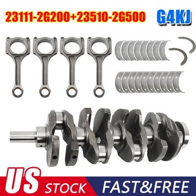 Engine G4KJ For Hyundai Sonata/Santa Fe & Kia Optima Crankshaft Connecting Rod Foto 1 de 4