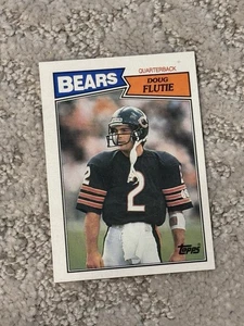1987 TOPPS RAW FOOTBALL CARD ROOKIE DOUG FLUTIE CHICAGO BEARS - Picture 1 of 2