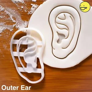 Anatomical Human Outer Ear cookie cutter | Halloween otolaryngology ears anatomy - Picture 1 of 7