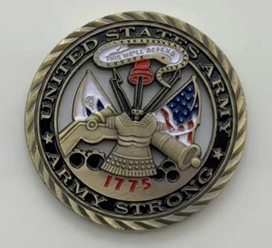 * US Army / Core Values Collectible Army Challenge Coin US Army Strong 1775  - Bild 1 von 5
