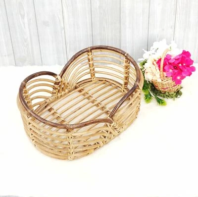 Bastón Natural y Ecológico Recién Nacido Doble Cesta Diseño Fotográfico  Foto 1 de 3