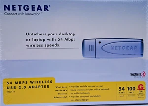 Netgear USB 2.0 WLAN Stick | WG111 | WLAN 802.11 | NEU in OVP - Bild 1 von 2