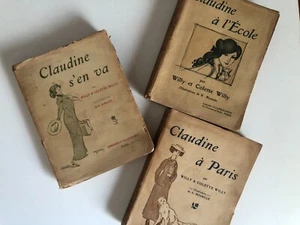 Willy et Colette Willy - Claudine x 3 - A l'école + S' en va + á Paris - Picture 1 of 6
