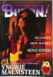 Burrn! Magazine Issue #10 October 1996 Yngwie Malmsteen Cover Heavy Metal Japan - Picture 1 of 2