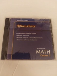 McDougal Littell Math Course 2 @Home Tutor CD-ROM For Windows and Macintosh New - Picture 1 of 2
