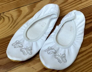 Gymnastikschuhe Kinder Baumwolle Schmetterling Gymnastik Schuhe Schwarz Weiß - Bild 1 von 5