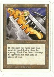 *MRM* ENGLISH �tau De Supplice - Black Vise Ex/EX+ MTG Revised - Imagen 1 de 2