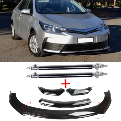 Front Bumper Lip Part Accessories Splitter Spoiler For Toyota Corolla Hatchback Foto 1 de 4