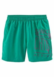 CHIEMSEE Herren Badeshort Badehose Shorts grün mit großem Markenlogo in grau NEU - Bild 1 von 2