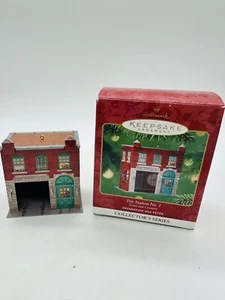 Hallmark- Fire Station No 1 Town and Country 2001 Keepsake Ornament - Picture 1 of 4