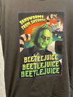 Beetlejuice Graphic TShirt Brown/Gray Size Small Altered