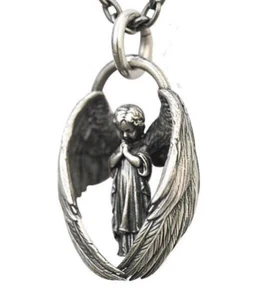 Guardian Angel Necklace Long Chain Unusual Christmas presents - Picture 1 of 8