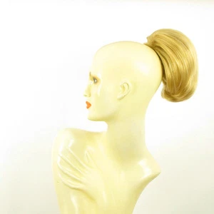 Haarteil Pferdeschwanz kurz Licht golden blond 2 lg26 - Picture 1 of 8