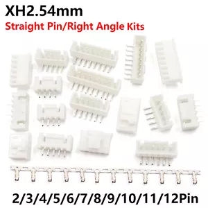 XH2.54 Connector Kits 2.54mm XHB Straight Pin/Right Angle Socket 2Pin-12Pin - Picture 1 of 5