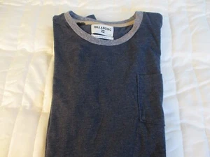 Billabong Shirt Men's Large Blue Maroon Zenith Crew Skate Surf Style # N902ZEN - Picture 1 of 8