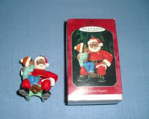 1998 Hallmark Keepsake Ornament Christmas Request Santa Black Santa - Bild 1 von 4