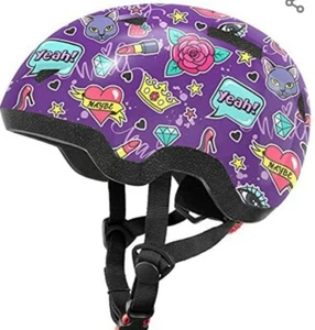 Casco de bicicleta para niños pequeños XSmall 18 1/2-20 1/2 pulgadas, púrpura - Imagen 1 de 8