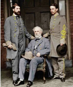 Confederate Gen. Robert E Lee US Civil War Photo - Real Canvas Art Print **** - Picture 1 of 1