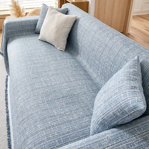Couch Slipcover Reversible Linen-Look Sectional Jacquard Sofa Covers for Dog Pet - Picture 1 of 40