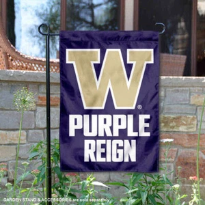 Washington UW Huskies Purple Reign Garden Flag and Yard Banner - Picture 1 of 5