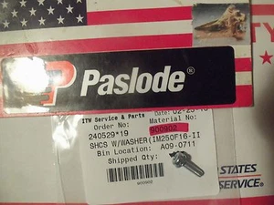 "Genuino"" Paslode Part # 900902 - SHCS CON LAVADORA (IM250F16-II" - Imagen 1 de 1