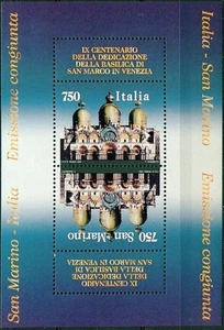 ITALIA 1994  FOGLIETTO EMISSIONE CONGIUNTA SAN MARINO NUOVO ** (1038) - Foto 1 di 1