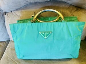 Authentic Prada Green Nylon Bag