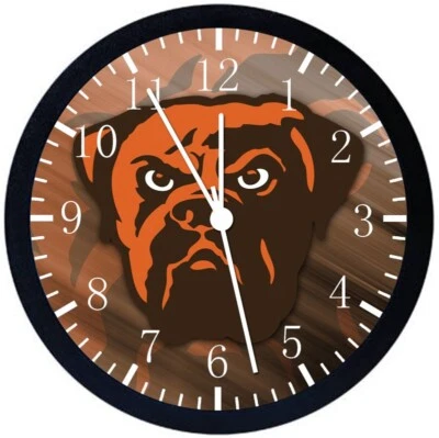 Reloj de Pared Cleveland Browns 12" Grande Opción Personalizada con Añadir Nombres E205 Foto 1 de 4