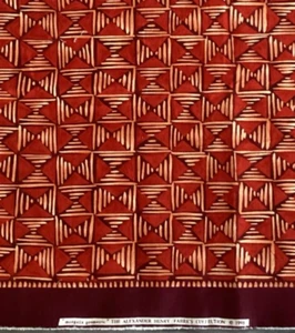 "mongalla geometric" - Alexander Henry Fabrics - 65" x 40" +, c 1998 - Picture 1 of 3