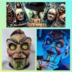 They See You HERO Pantalla Ventrílocua Usada Payaso Película de Terror Máscara Certificado de Autenticidad Propósito - Imagen 1 de 12