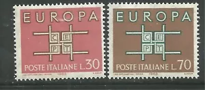 ITALY 880-81 MNH EUROPA 63, STYLIZED LINKS - Picture 1 of 1