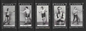 Cope Bros 1915 BOXERS Zigarettenkarten, fünf verschiedene (CBB1) - Bild 1 von 2