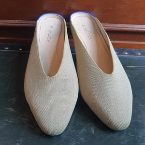 Rothy's Cedar Green Almond Toe Demi Loafer Slip On Shoes Flats - Size 7.5 - Picture 1 of 6