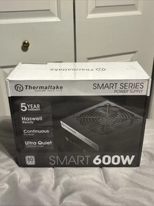Thermaltake Smart 80 Plus Power Supply 600W NEW - Photo 1/3