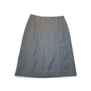 J. Crew Vintage Wool Charcoal Gray Skirt Knee Length Pencil Size 6 - Picture 1 of 6