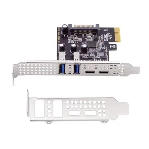 PCI Express to USB 3.2 Gen1 5Gbps PCIE Adapter Card 4 Port (2 USB-A and 2 USB-C) - Afbeelding 1 van 12
