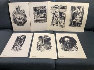 Fritz Eichenberg druckt die Zeichnungen im katholischen Arbeiter Lot 7 - Bild 1 von 8