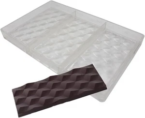3D Cubes Polycarbonate Chocolate Bars Mold - Picture 1 of 6
