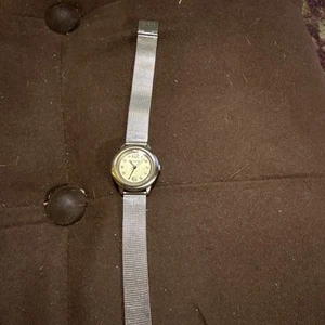 VTG Guess Watch Silver Tone Stainless Mesh Wristwatch G58304L3 - Picture 1 of 5